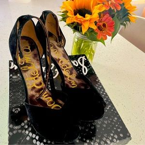 Sam Edelman Marina Black Suede Heels